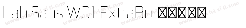 Lab Sans W01 ExtraBo字体转换